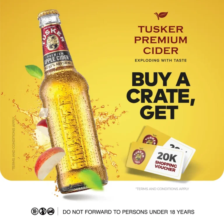 Tusker premium Cider Buy a crate